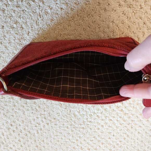 Coach Vintage Bleeker Tweed Demi Zip | 6112 | Forest Green | 1999 - Picture 5 of 6